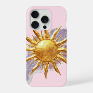 Golden Sun Aesthetic Phone Case – Pink