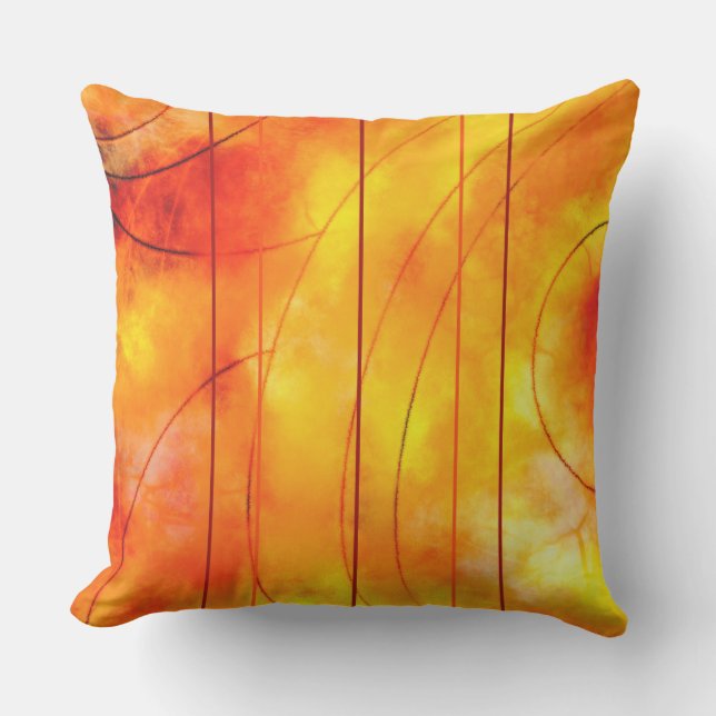 Golden Sun Design for Outdoor Living Cushion (Front)
