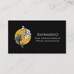 Golden Sun Koi Carps Business Card