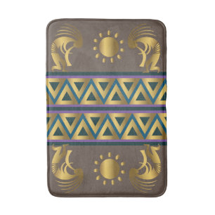 Golden Sun Kokopellis Bath Mat