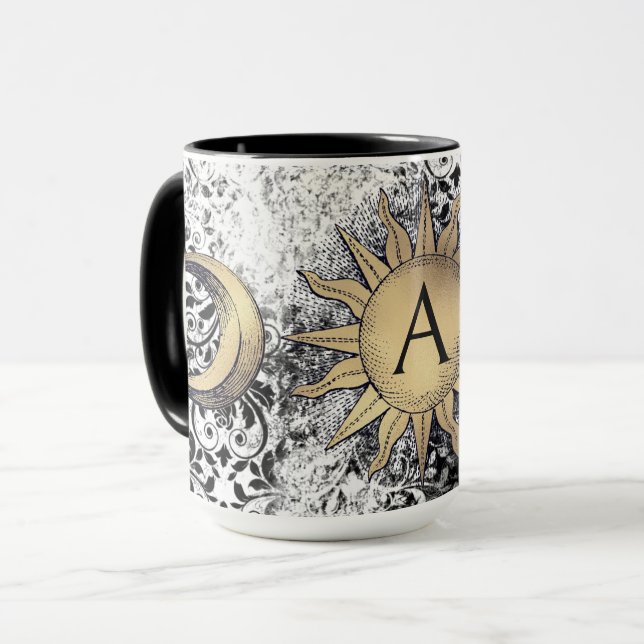  Golden Sun & Moon Mug (Front Left)