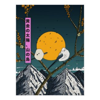 Golden Sun, Mountain Birds Poster