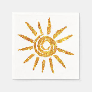 Golden Sun Napkin