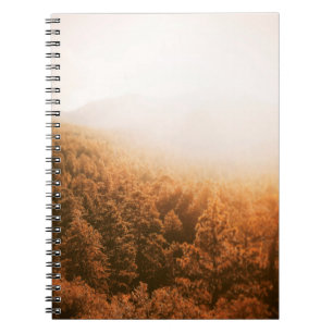 GOLDEN SUN OVER A FOREST NOTEBOOK
