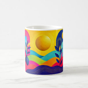 Golden Sun Over Joyful Horizons Coffee Mug