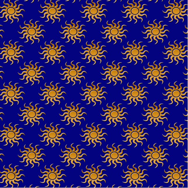 Golden Sun Pattern by Shirley Taylor Photo Sculpture Magnet (Front)