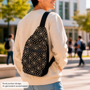 Golden Sun Retro Sling Bag