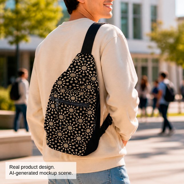 Golden Sun Retro Sling Bag (Creator Uploaded)