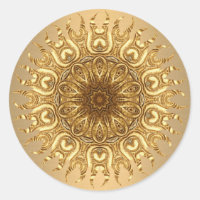 Golden Sun Sticker