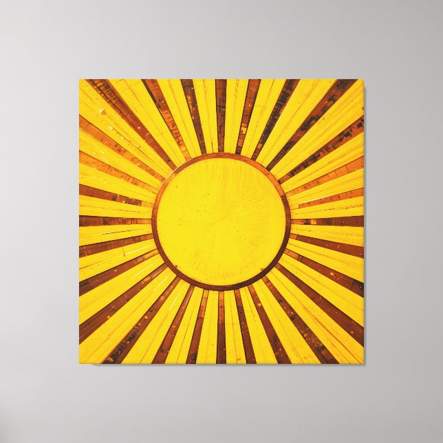 Golden Sunburst Canvas Print (Front)