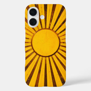 Golden Sunburst iPhone 16 Case