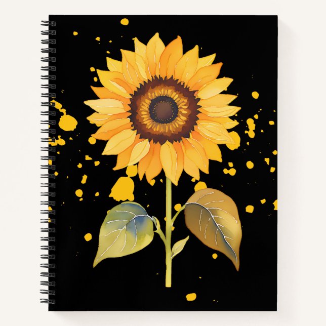Golden Sunburst Notebook (Front)