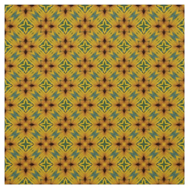 Golden sundance tile pattern Upholstery Fabric (Swatch)