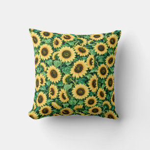 Golden Sunflower Garden Cushion