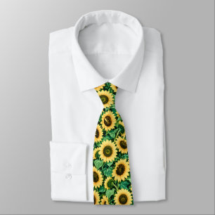 Golden Sunflower Garden Tie