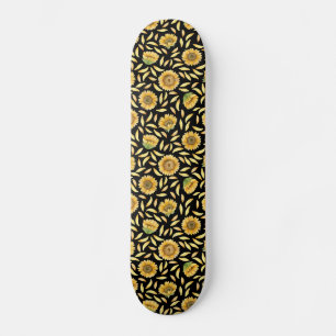 Golden Sunflower Skateboard
