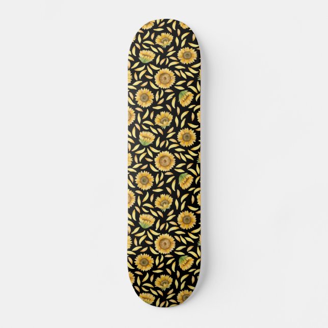 Golden Sunflower Skateboard (Front)