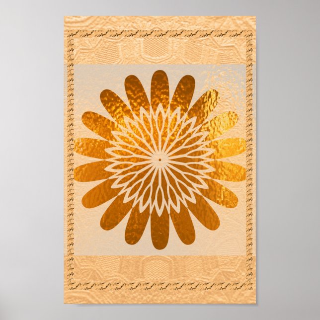 Golden  Sunflower Sparkle   Decorations (Front)