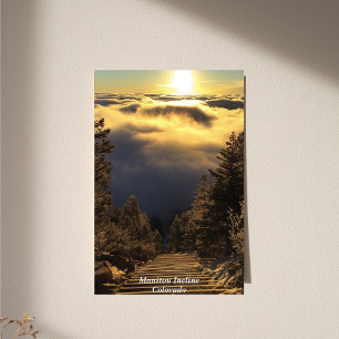 Golden Sunrise Above The Clouds Poster