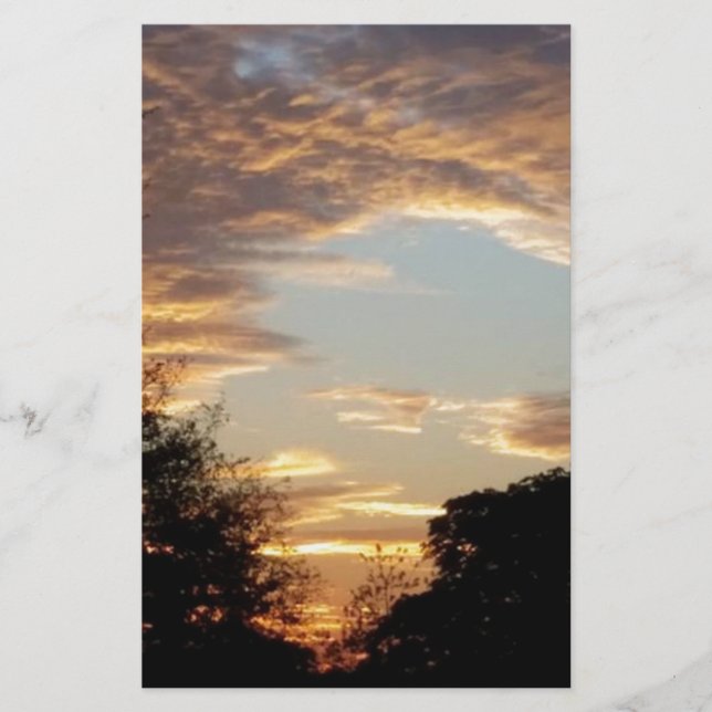 golden sunrise stationery (Front)