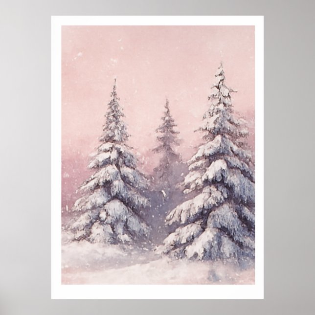 Golden Sunrise Tree Poster (Front)