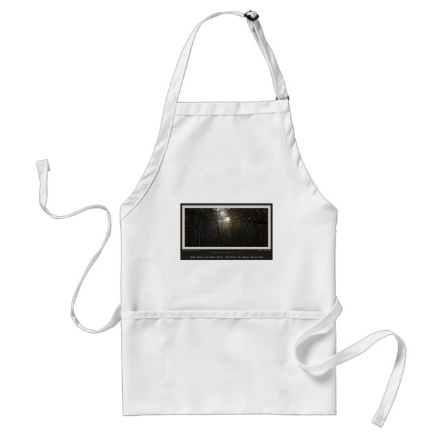 Golden Sunrise Winter Forest Centennial Ed Standard Apron (Front)