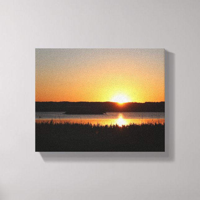 Golden sunset canvas print (Front)