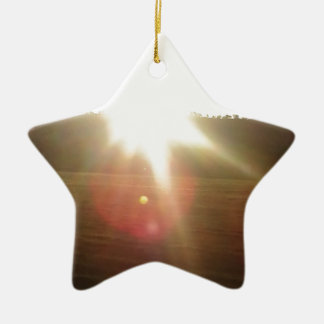 Golden Sunset Ceramic Tree Decoration