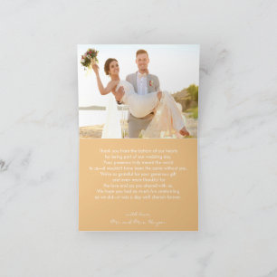 Golden Sunset Fireflies Oak Tree Country Wedding Thank You Card