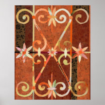 Golden Sunset in CHEFCHAOUEN Paper Collage