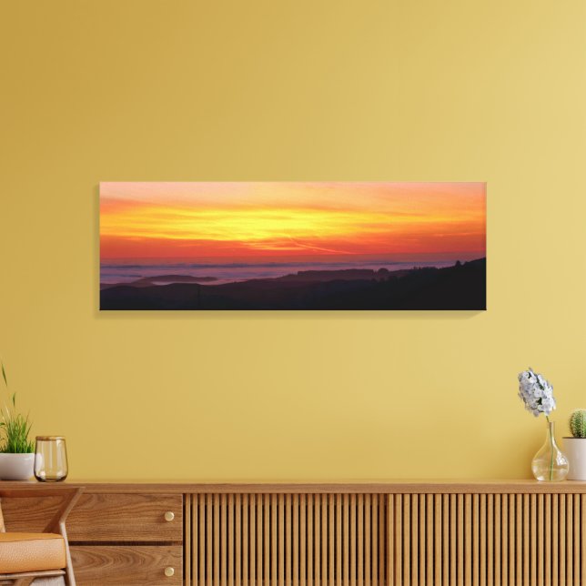 Golden Sunset Landscape Canvas Print (Insitu(LivingRoom))