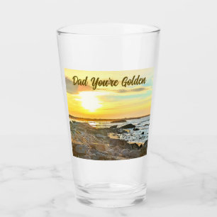 Golden Sunset Ocean Photo Nature photography Dad Glass