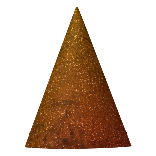 Golden Sunset Party Hat - Customisable & Elegant (Front)