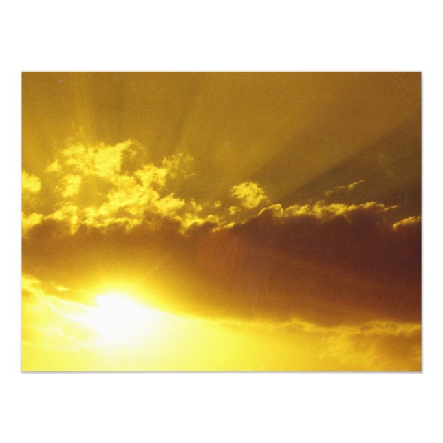 Golden Sunset Photo Print (Front)