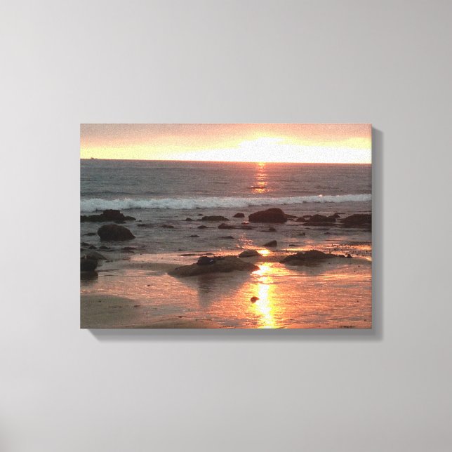 Golden Sunset Photography, Corona del Mar, CA Canvas Print (Front)