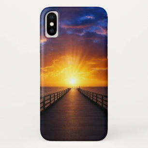 Golden Sunset Pier Mobile Case
