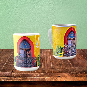 Golden Sunset Purple San Miguel de Allende Door Coffee Mug