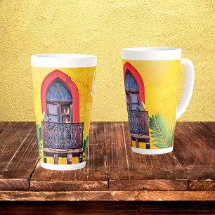 Golden Sunset Purple San Miguel de Allende Door Latte Mug