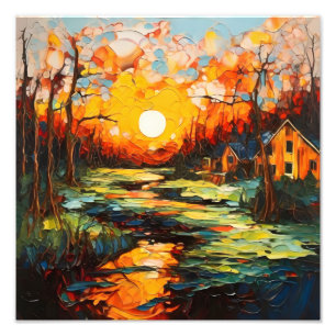 Golden Sunset Serenity Photo Print