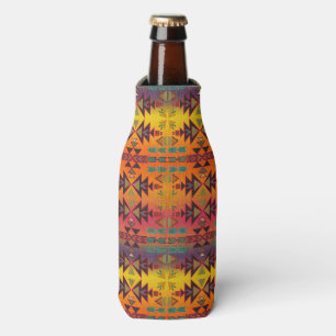 Golden Sunset Skies Southwestern Style Bottle Cooler