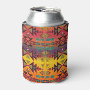 Golden Sunset Skies Southwestern Style Can Cooler