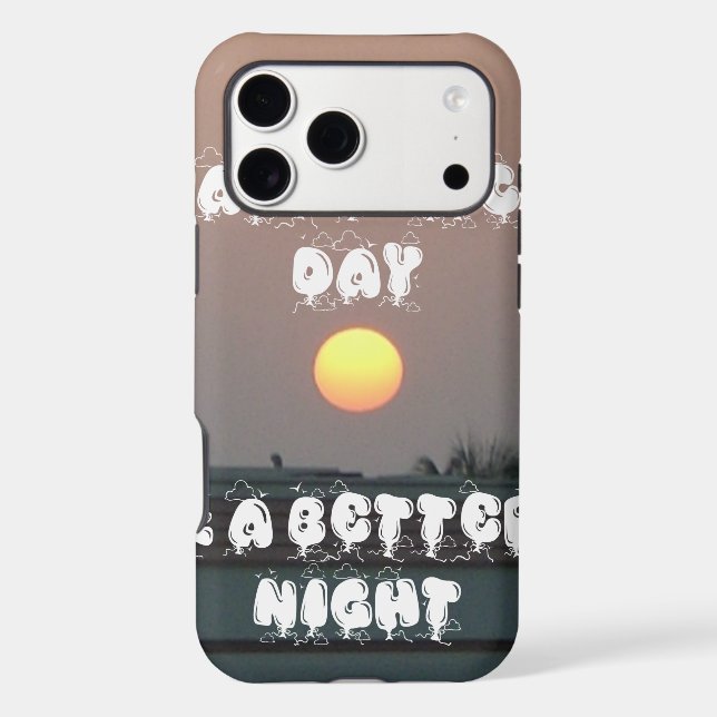 Golden Sunset with Have a Nice Day/Night Wishes (Back)