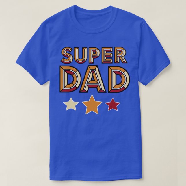 Golden Super Dad T-Shirt (Design Front)