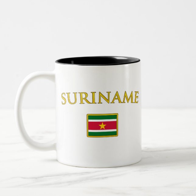 Golden Suriname Two-Tone Coffee Mug (Left)