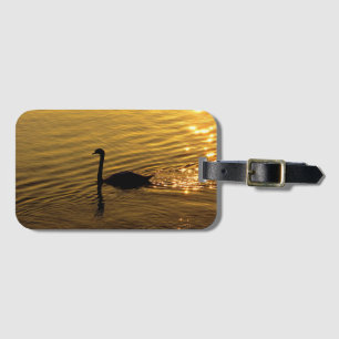 Golden Swan Luggage Tag