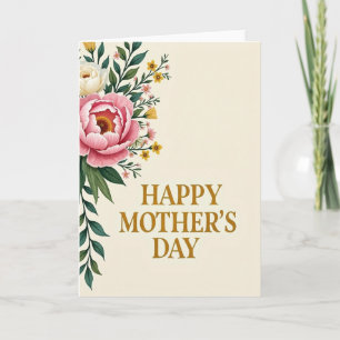 Golden Sweet Mothers Day Card