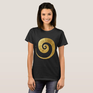 Golden Swirl Design T-Shirt
