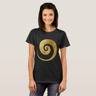 Golden Swirl Design T-Shirt