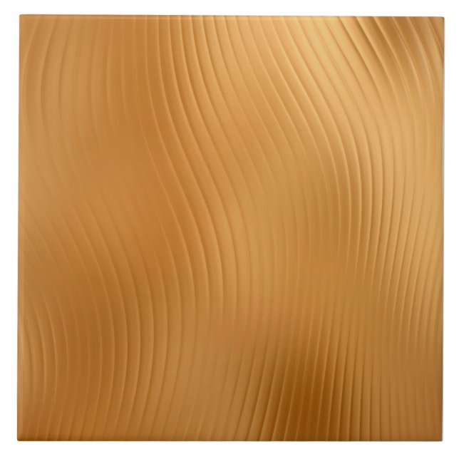 Golden Swirl Pattern Tile (Front)