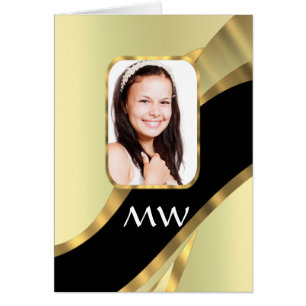 Golden swirl photo template